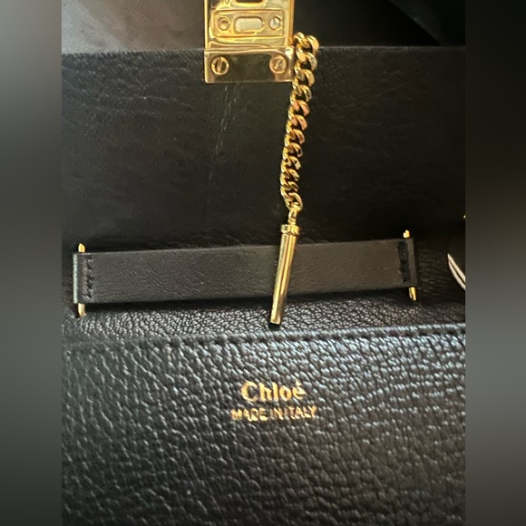 Chloe mini drew bag in black with gold hardware - Picture 14 of 16